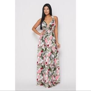 Cross Back Maxi Dress (Small)